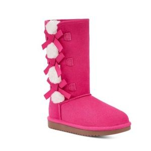 Kids Koolabuura fuchsia bow tie by UGG